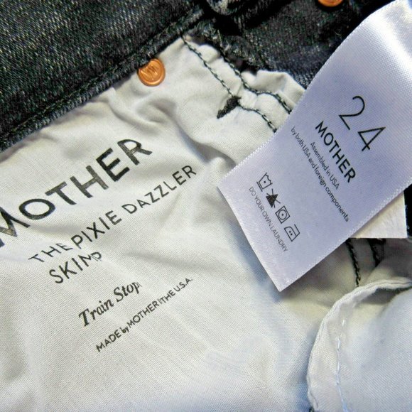 MOTHER Women's Black Jeans - Picture 5 of 7